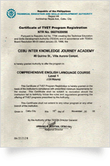 TESDA 필리핀 교육부 인증